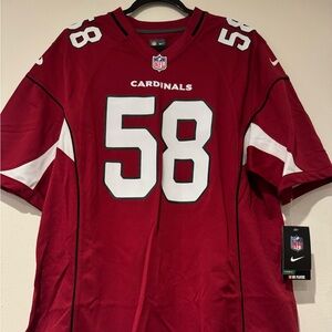 Nike cardinals football jersey size large men new